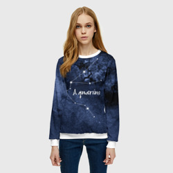 Женский свитшот 3D Водолей Aquarius - фото 2