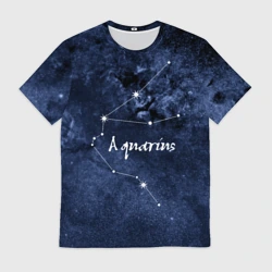 Мужская футболка 3D Водолей Aquarius