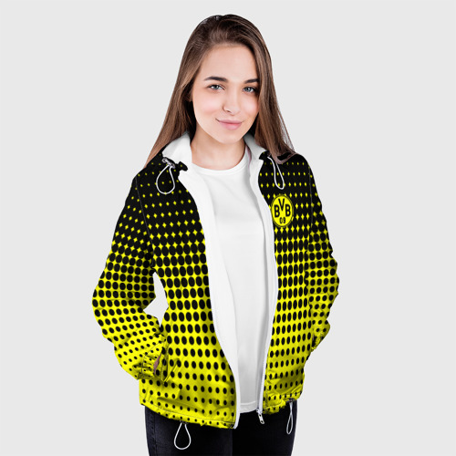 Женская куртка 3D BORUSSIA | БОРУССИЯ, цвет белый - фото 4