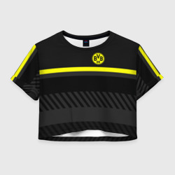 Женская футболка Crop-top 3D Borussia Боруссия