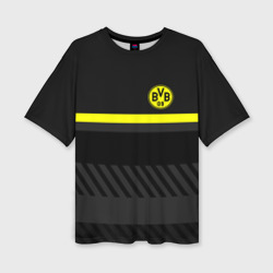 Женская футболка oversize 3D Borussia Боруссия