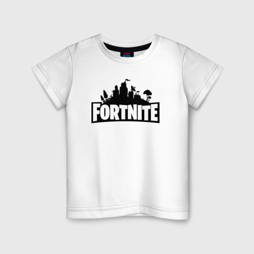 Детская футболка хлопок Fortnite, цвет белый