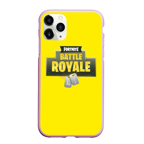 Чехол для iPhone 11 Pro Max матовый Battle Royale, цвет розовый