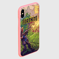 Чехол для iPhone XS Max матовый Fortnite Королевская битва - фото 2