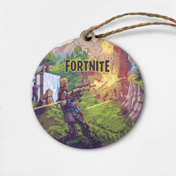 Деревянная игрушка круг Fortnite Королевская битва