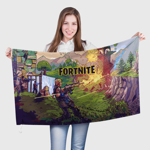 Флаг 3D Fortnite Королевская битва Фото 01 Флаг 3D Fortnite Королевская битва Фото 01