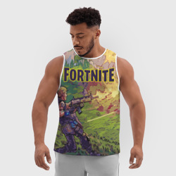 Мужская спортивная майка 3D Fortnite Королевская битва - фото 2