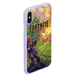 Чехол для iPhone XS Max матовый Fortnite Королевская битва - фото 2