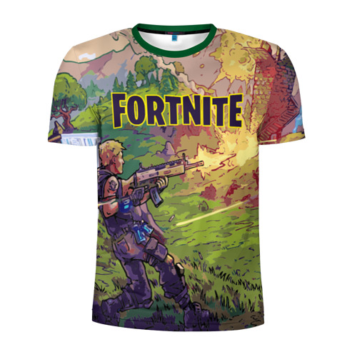 Мужская футболка 3D спортивная Fortnite Королевская битва Фото 01 Мужская футболка 3D спортивная Fortnite Королевская битва Фото 01