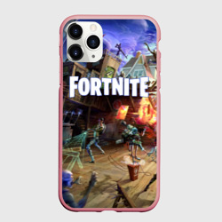 Чехол для iPhone 11 Pro Max матовый Fortnite massacre