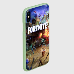 Чехол для iPhone XS Max матовый Fortnite massacre - фото 2