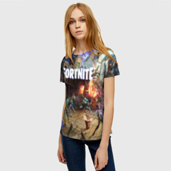 Женская футболка 3D Fortnite massacre - фото 2