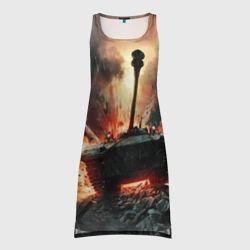 Платье-майка 3D Танк летит