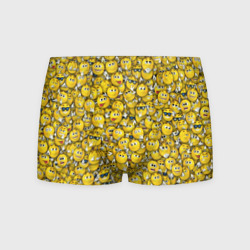 Мужские трусы 3D Веселые смайлики - много ликий паттерн