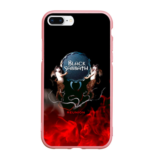 Чехол для iPhone 7Plus/8 Plus матовый Black Sabbath reunion, цвет баблгам
