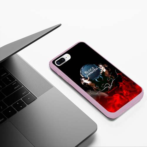 Чехол для iPhone 7Plus/8 Plus матовый Black Sabbath reunion, цвет розовый - фото 5