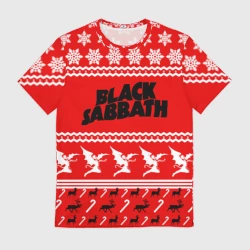 Мужская футболка 3D Праздничный Black Sabbath