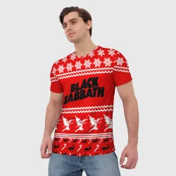 Мужская футболка 3D Праздничный Black Sabbath - фото 2