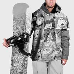 Накидка на куртку 3D Японская ахегао анимация компиляция