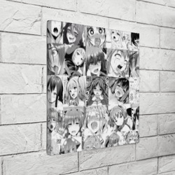 Холст квадратный Японская ахегао анимация компиляция - фото 2
