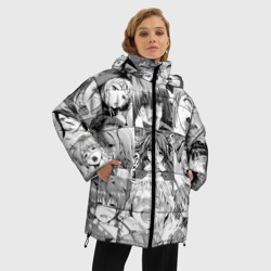 Женская зимняя куртка Oversize Японская ахегао анимация компиляция - фото 2