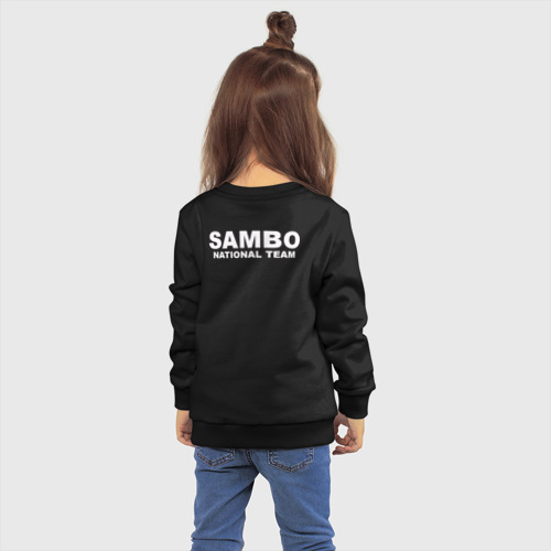 Детский свитшот хлопок Sambo National Team, цвет черный - фото 4