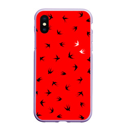 Чехол для iPhone XS Max матовый Ласточки Twenty One Pilots