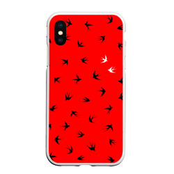 Чехол для iPhone XS Max матовый Ласточки Twenty One Pilots