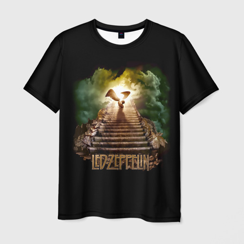 Мужская футболка с принтом Led Zeppelin, вид спереди №1