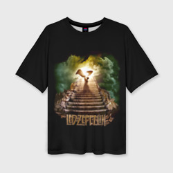 Женская футболка oversize 3D Led Zeppelin