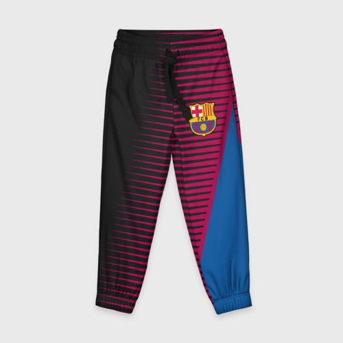 Детские брюки 3D FC Barca 2018 Creative uniform, цвет 3D печать