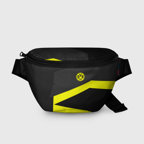 Поясная сумка 3D с принтом Borussia 2018 Geometry Sport, вид спереди #2