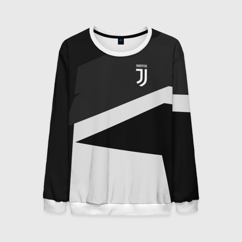 Мужской свитшот 3D Juventus 2018 Geometry Sport, цвет белый