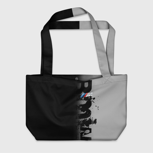 Пляжная сумка 3D BmW m black grey БМВ