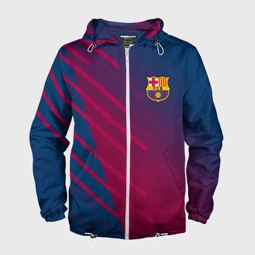 Мужская ветровка 3D FC Barca 2018 Creative uniform