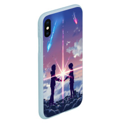 Чехол для iPhone XS Max матовый Your name 3 - фото 2