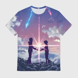 Мужская футболка 3D Your name 3