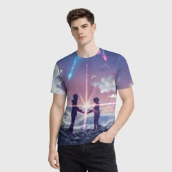 Мужская футболка 3D Your name 3 - фото 2