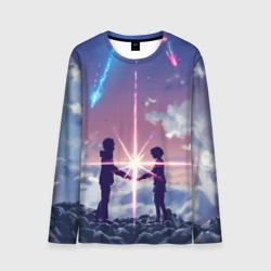 Мужской лонгслив 3D Your name 3