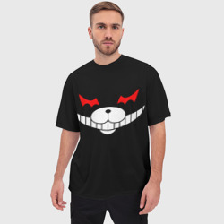 Мужская футболка oversize 3D Monokuma Black - фото 2