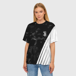 Женская футболка oversize 3D Juventus Ювентус - фото 2