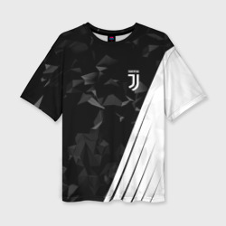 Женская футболка oversize 3D Juventus Ювентус