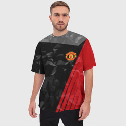 Мужская футболка oversize 3D Манчестер Юнайтед FCMU Manchester united - фото 2