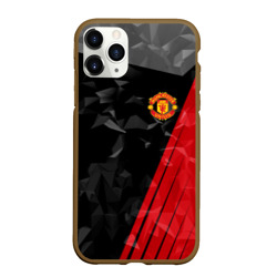 Чехол для iPhone 11 Pro матовый Манчестер Юнайтед FCMU Manchester united