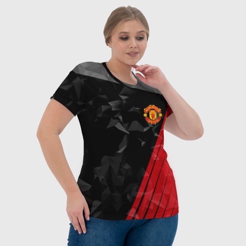 Женская футболка 3D Манчестер Юнайтед FCMU Manchester united, цвет 3D печать - фото 6