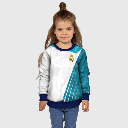 Детский свитшот 3D с принтом Real Madrid 2018 Abstract, фото #4