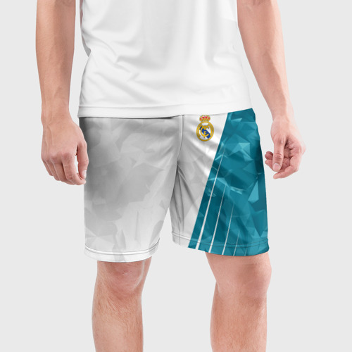 Мужские шорты спортивные с принтом РЕАЛ МАДРИД | REAL MADRID, фото на моделе #1
