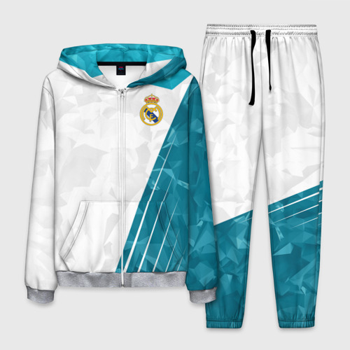 Мужской костюм 3D Реал Мадрид Real Madrid, цвет меланж