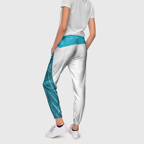 Женские брюки 3D с принтом РЕАЛ МАДРИД | REAL MADRID, вид сзади #2