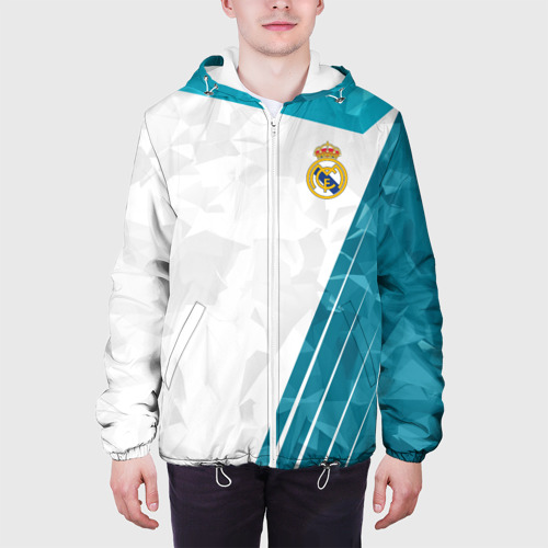 Мужская куртка 3D с принтом РЕАЛ МАДРИД | REAL MADRID, вид сбоку #3